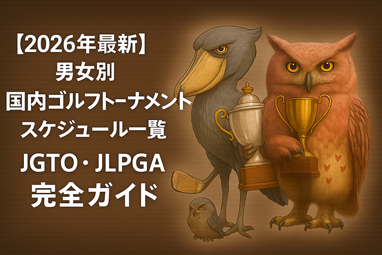 【2026年最新】男女別 国内ゴルフトーナメントスケジュール一覧｜JGTO・JLPGA完全ガイド