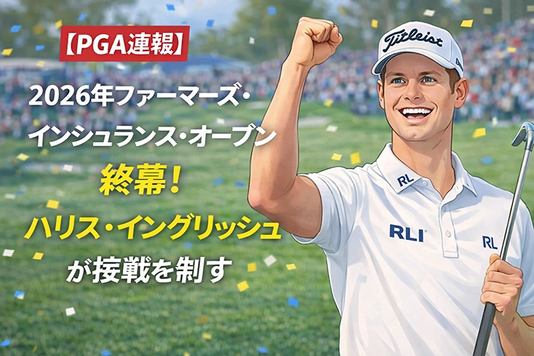 【PGA速報】2026年ファーマーズ・インシュランス・オープン終幕！ハリス・イングリッシュが接戦を制す
