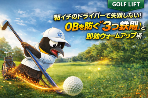 朝イチのドライバーで失敗しない！OBを防ぐ「3つの鉄則」と即効ウォームアップ術【GOLF LIFT】