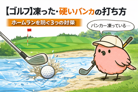 【ゴルフ】凍った・硬いバンカーの打ち方。ホームランを防ぐ3つの対策【GOLF LIFT】