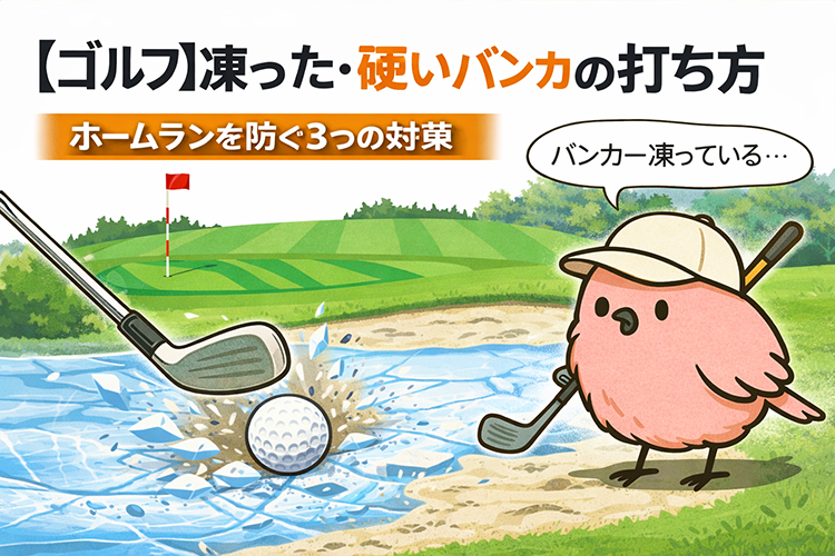 【ゴルフ】凍った・硬いバンカーの打ち方。ホームランを防ぐ3つの対策【GOLF LIFT】