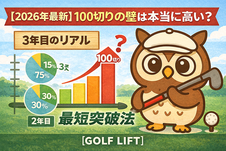 【2026年最新】100切りの壁は本当に高い？統計データと「3年目のリアル」から導き出した最短攻略法【GOLF LIFT】