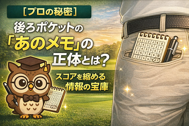 【プロの秘密】後ろポケットの「あのメモ」の正体とは？スコアを縮める情報の宝庫