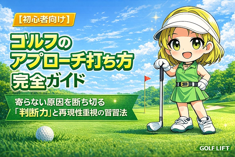 【初心者向け】ゴルフのアプローチ打ち方完全ガイド 寄らない原因を断ち切る「判断力」と再現性重視の練習法【GOLF LIFT】
