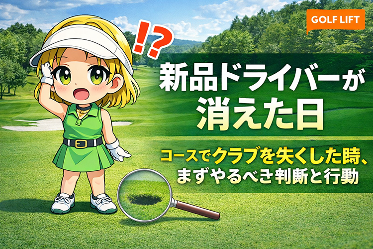 新品ドライバーが消えた日｜コースでクラブを失くした時、まずやるべき判断と行動【GOLF LIFT】